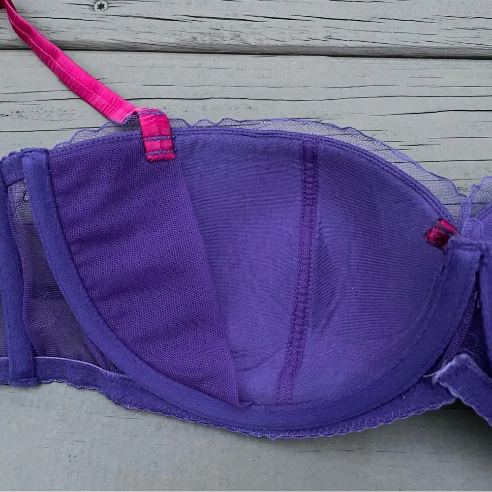 Agent Provocateur Hyacinth Bra Purple Pink size 34 DD